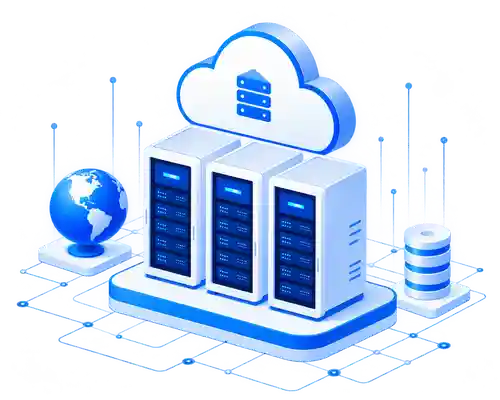 埃及IPv6大带宽服务器与云计算基础设施示意图